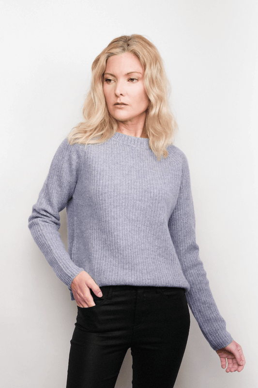 Heritage Fisherman Cashmere Sweater - Grey