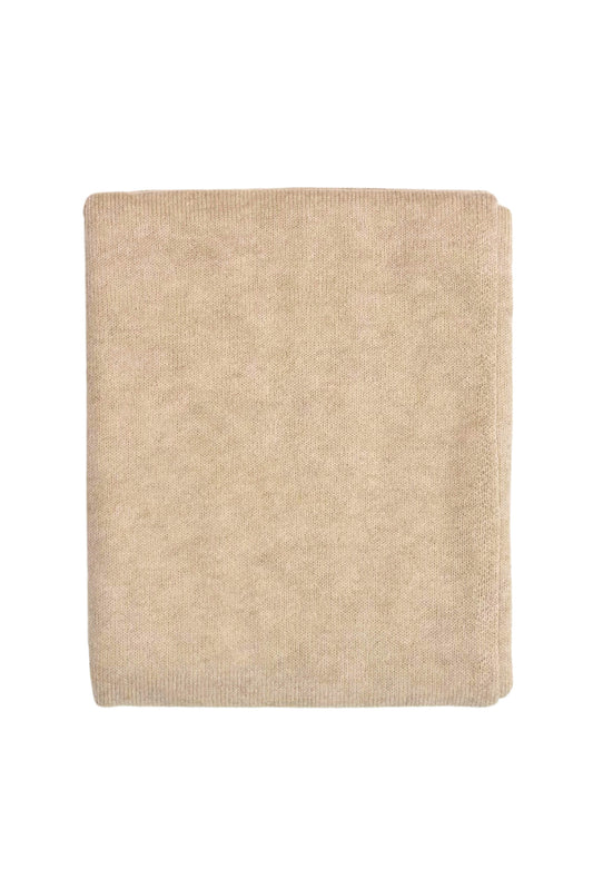 Versatile Pure Cashmere Wrap & Scarf - Beige