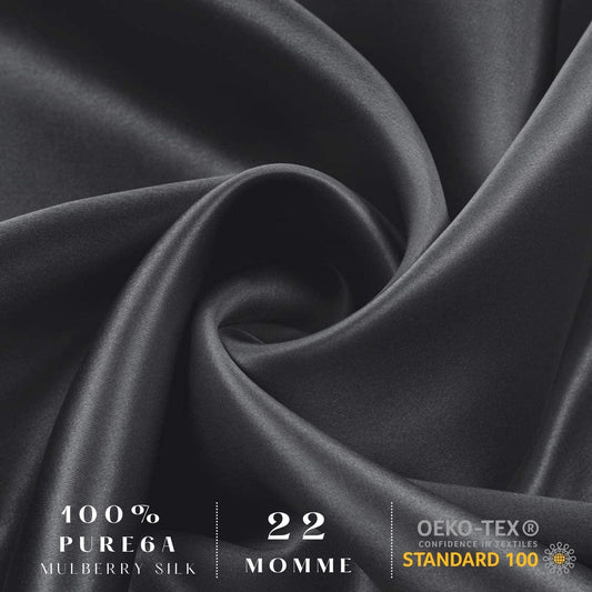 Silk Pillowcase - Grey - King - Lovesilk.co.nz