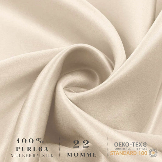 Champagne Silk Pillowcase- NZ Standard Size - Zip Closure - Lovesilk.co.nz