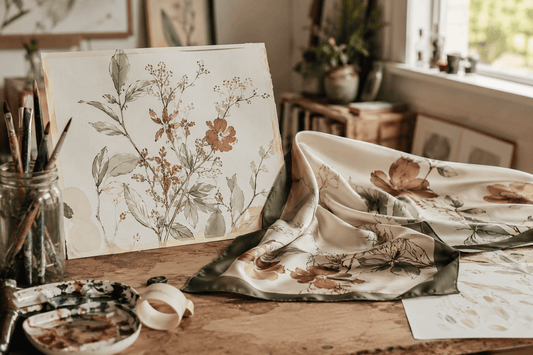 How Artists and Illustrators Can Turn Their Work Into Custom Silk Scarves