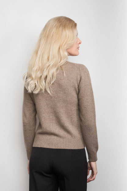 Heritage Golfer Cashmere Knitted Cardigan - Chestnut