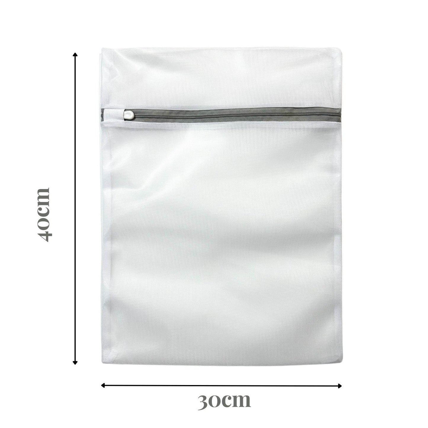 White mesh laundry bag with zipper – LS Silk AU