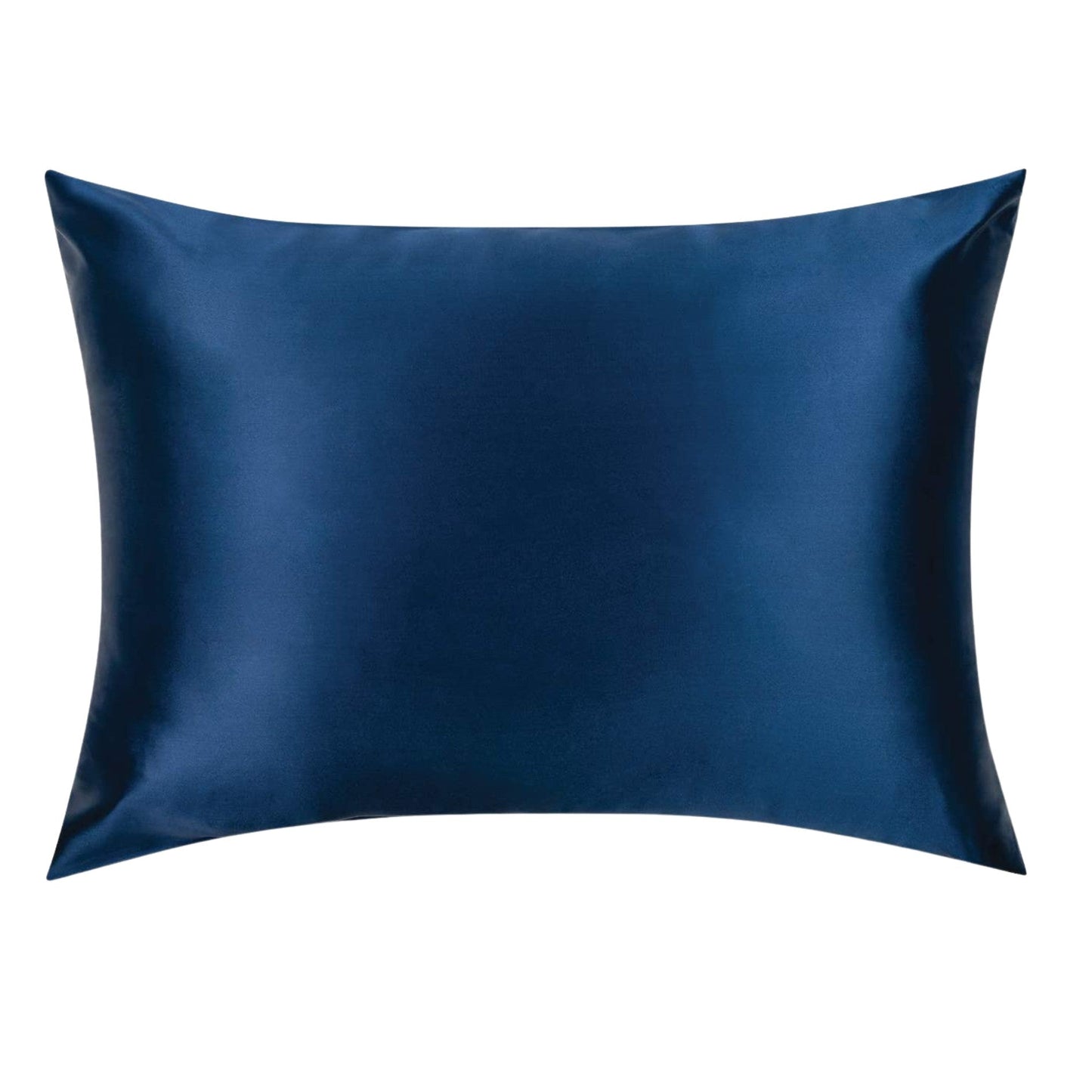 Navy Blue Silk Pillowcase, Queen Size, Envelope Closure