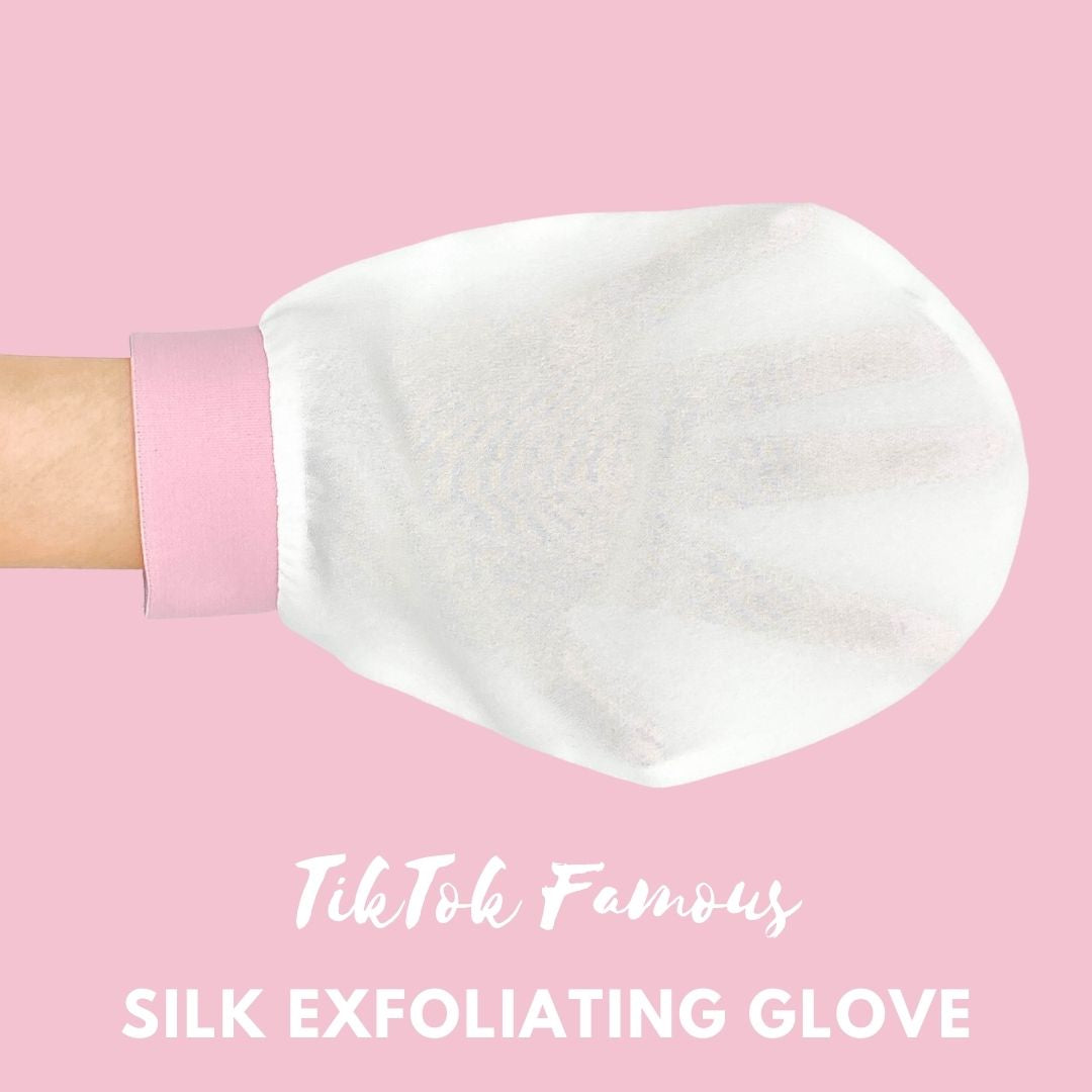 100% Silk Exfoliating Mitt For Face - TikTok Famous Silk Exfoliating Glove