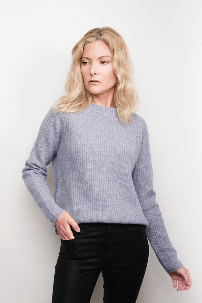 Heritage Fisherman Cashmere Sweater - Grey