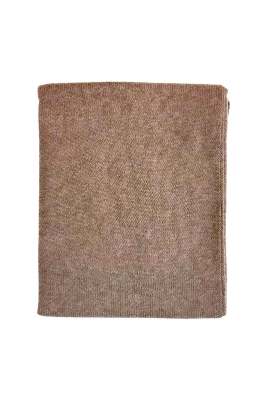 Versatile Pure Cashmere Wrap & Scarf - Chestnut