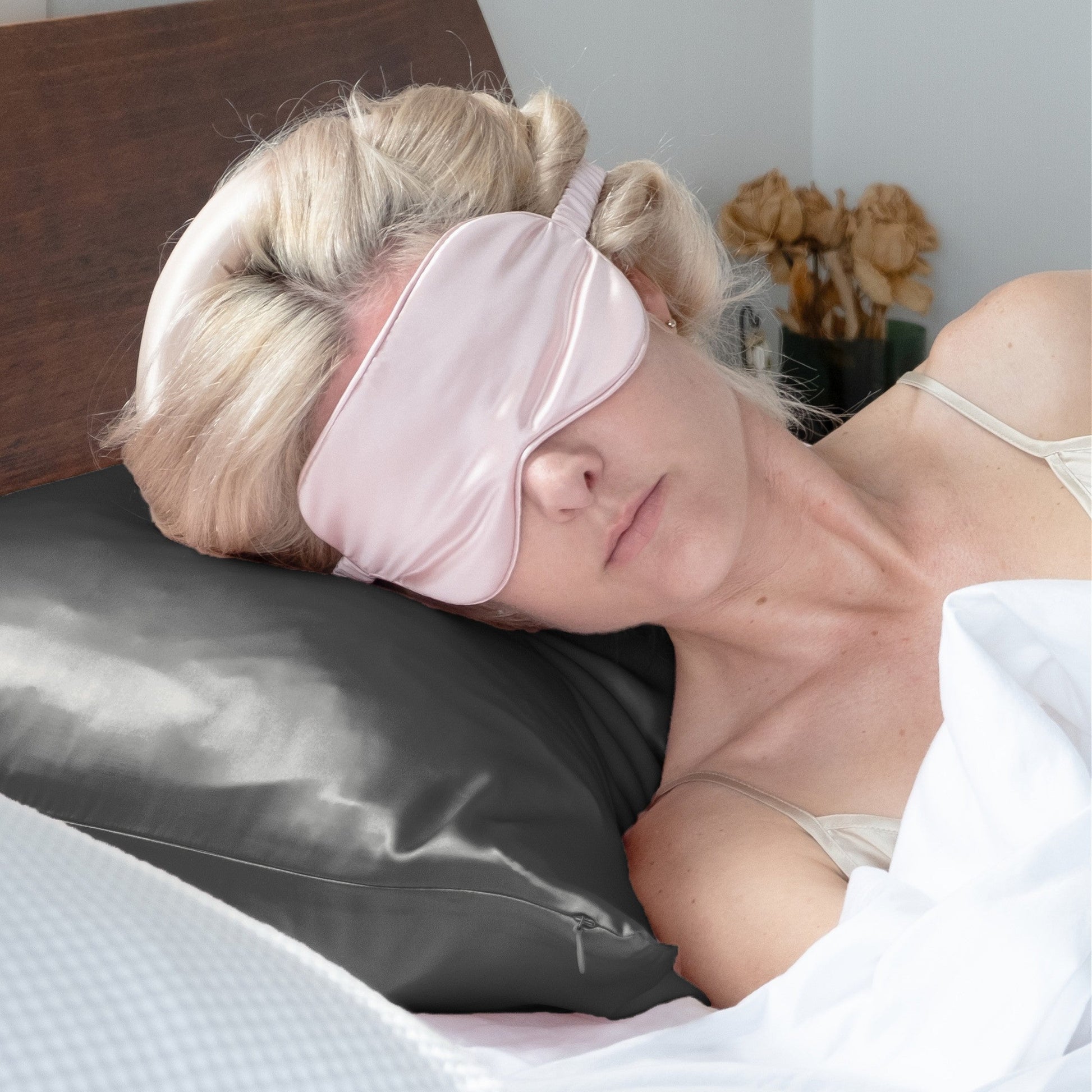 Grey Silk Pillowcase - King - Zip Closure - Lovesilk.co.nz