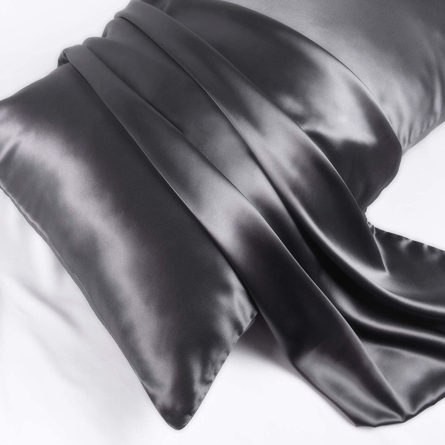 Silk Pillowcase - Grey - King - LOVESILK NZ