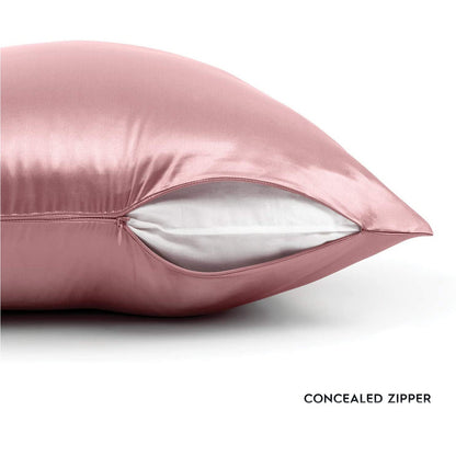Silk Pillowcase - Pink - Queen - LOVESILK NZ