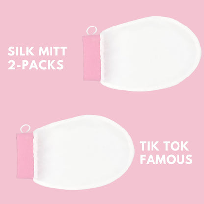 100% Silk Exfoliating Body Glove. TikTok Famous Silk Exfoliating Mitt