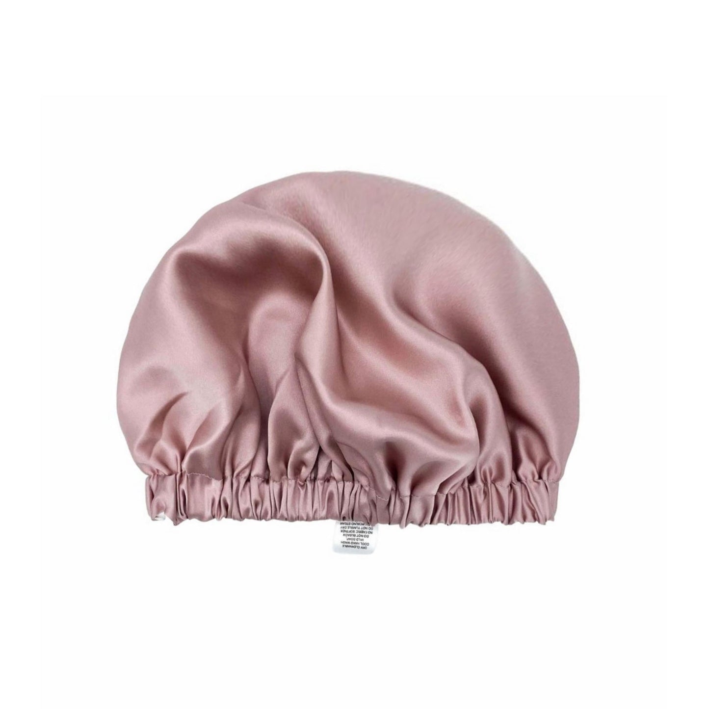 Classic Double-Layer Mulberry Silk Hair Bonnet – Adjustable, Black