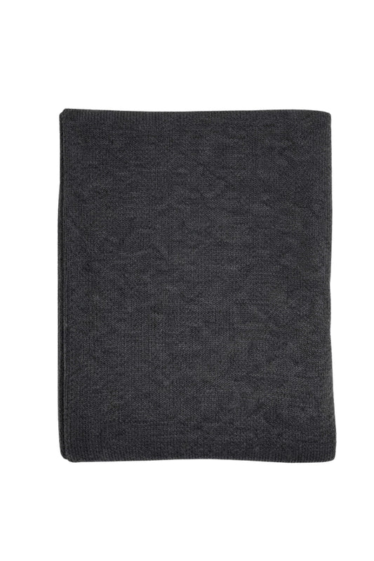 Versatile Pure Cashmere Wrap & Scarf - Charcoal