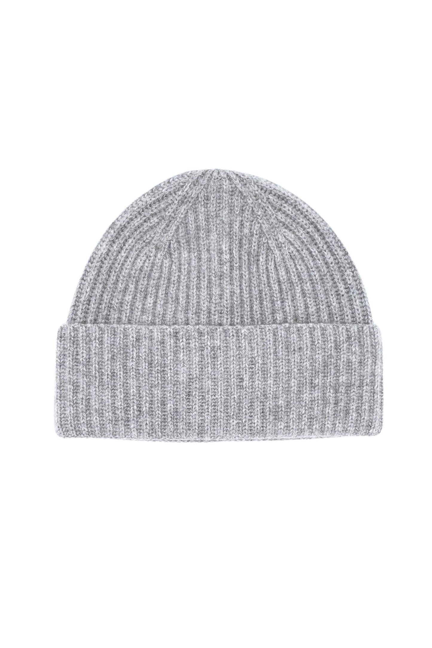 Cashmere Unisex Striped Beanie - Grey