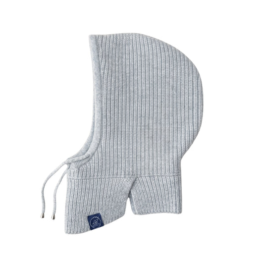 Silk-Lined Ribbed Cashmere Balaclava – Unisex Knit Hood – Love Cashmere AU