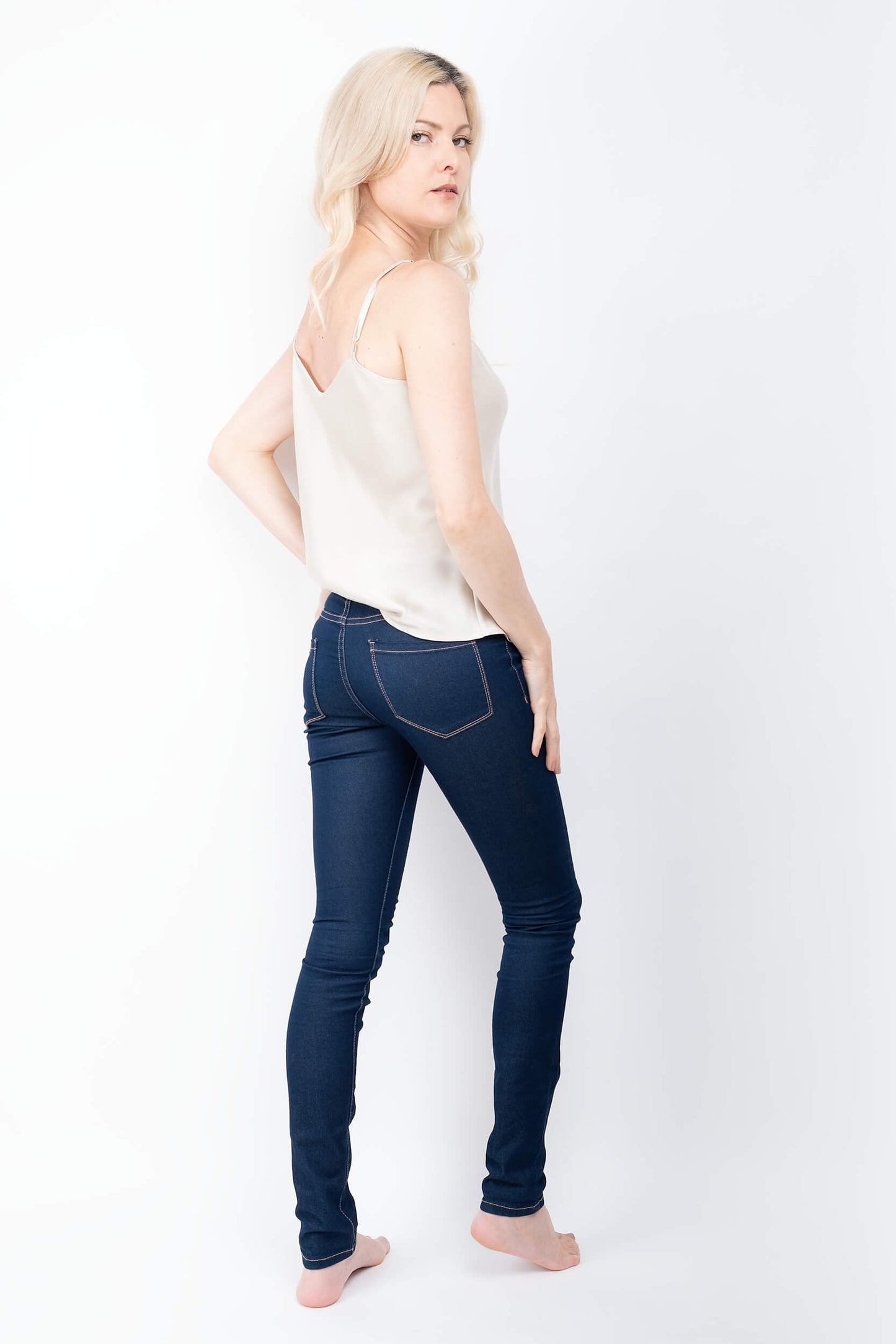 100% Mulberry Silk Camisole - Champagne - Lovesilk.co.nz