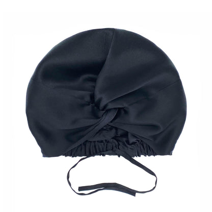 Pink Mulberry Silk Hair Bonnet – Double-Lined, Adjustable Fit