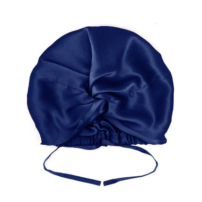 Viridian Silver Mulberry Silk Hair Bonnet – Double-Lined, Adjustable Fit