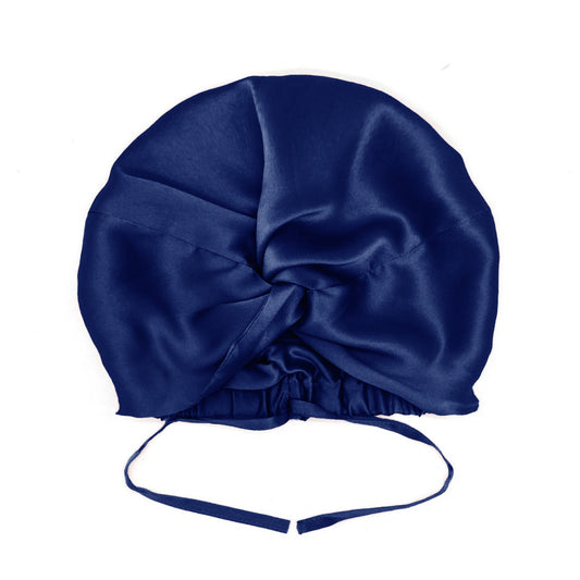 Viridian Silver Mulberry Silk Hair Bonnet – Double-Lined, Adjustable Fit