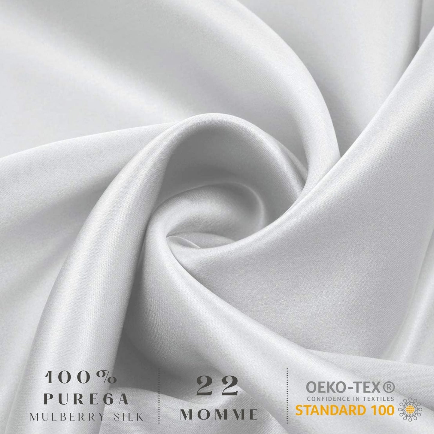 Silk Pillowcase - Silver - King - Lovesilk.co.nz