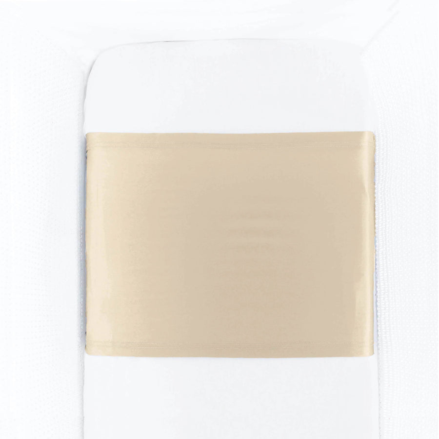 Champagne mulberry silk cot mattress sleeve on a baby mattress – LS Silk AU