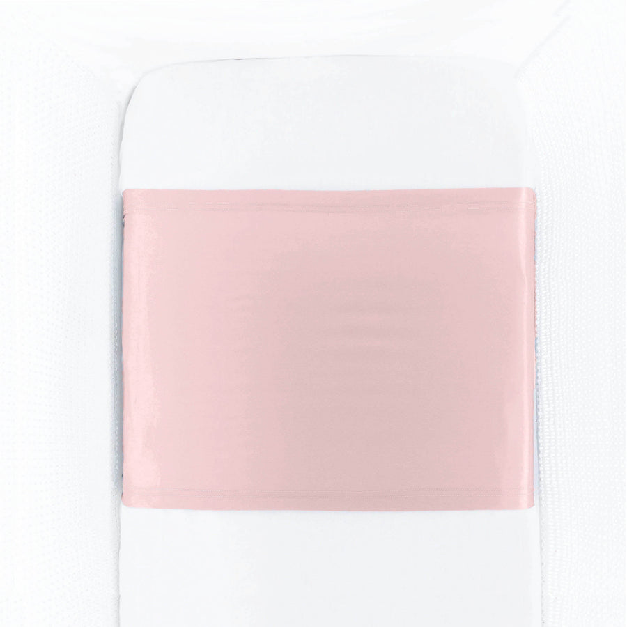Pink mulberry silk cot mattress sleeve on a baby mattress – LS Silk AU