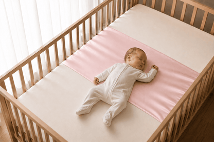 Silk Cot Mattress Sleeve 100% Pure Mulberry Silk Slip for Baby Cribs - Pink