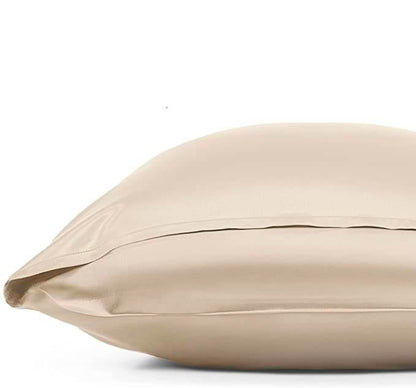Champagne Gold Silk Pillowcase, Queen Size, Envelope Closure