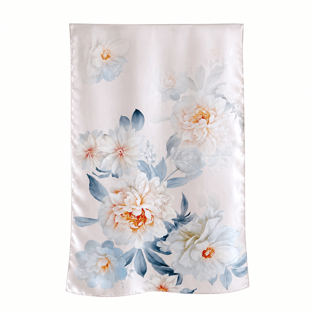 Blush Cascade long mulberry silk scarf – LS Silk