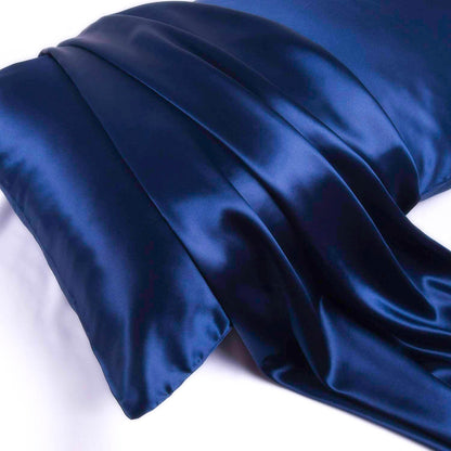 Silk Pillowcase - Navy Blue - Queen - Lovesilk.co.nz
